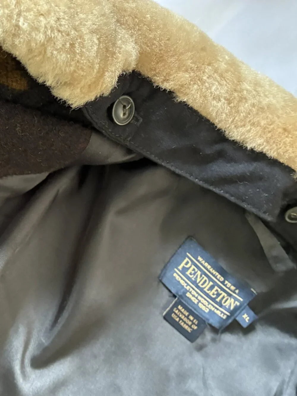 Men's Pendleton Silverton Wool Diamond Peak Coat - XL - Picture 9 of 14